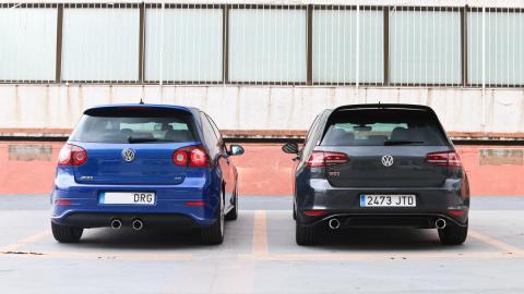 Volkswagen Golf R32 y GTI Clubsport trasera Volkswagen Golf R32 y GTI Clubsport motor v6 compacto deportivo