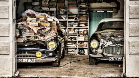 Abres el granero... y ¡plaf! Herencia loca Ferrari 250 GT SWB California Spider 1961 y un Maserati A6G 2000 Gran Sport Berlinetta