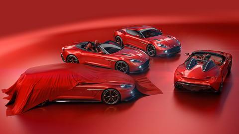 La familia Aston Martin Vanquish Zagato La familia Aston Martin Vanquish Zagato
