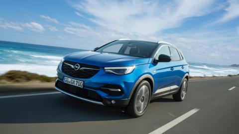 prueba del Opel Grandland X: en movimiento prueba del Opel Grandland X por delante