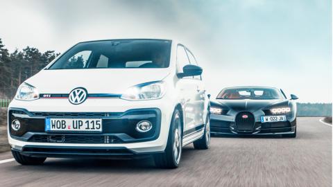 Volkswagen up! GTI vs Bugatti Chiron Volkswagen up! GTI vs Bugatti Chiron