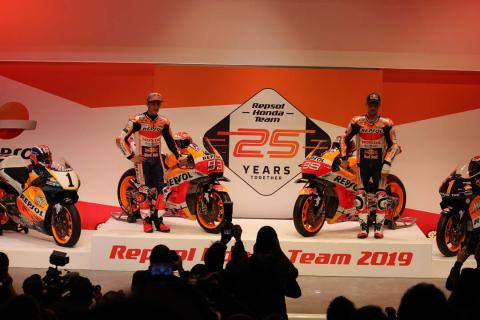 Presentación de Repsol Honda MotoGP con Márquez y Lorenzo 