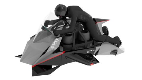The Speeder Jetpack aviation moto voladora militar cargo