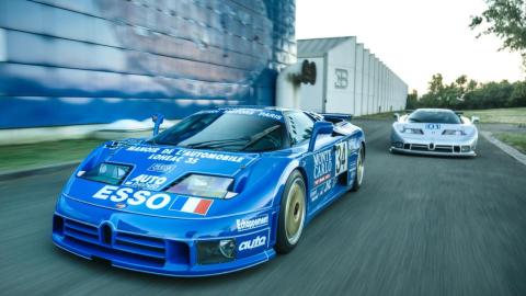 Los dos únicos Bugatti EB110 de carreras