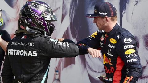 Carreras al sprint en la Fórmula 1. Hamilton y Verstappen