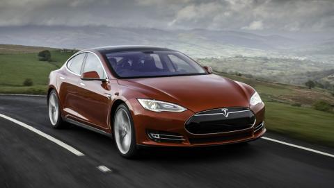 Tesla Model S P90D, frontal Tesla Model S P90D, frontal