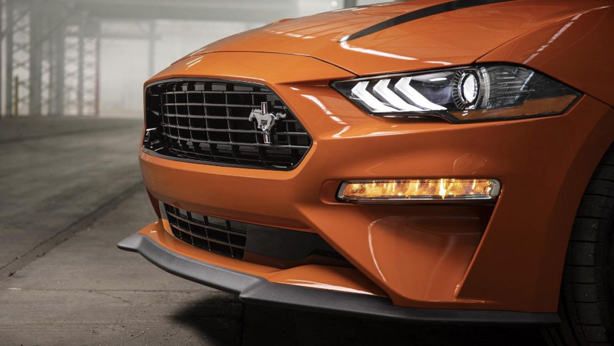 Ford Mustang EcoBoost High Performance Package, detalle frontal Ford Mustang EcoBoost High Performance Package, detalle frontal