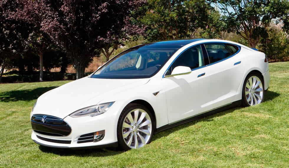 Tesla Model S blanco Tesla Model S blanco P90d llantas